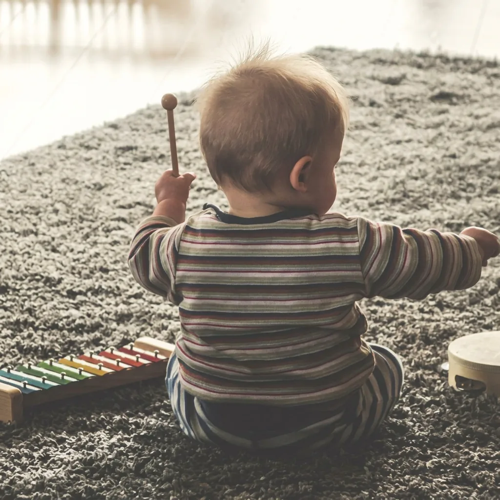 Kinder bei der musikalischen Früherziehung